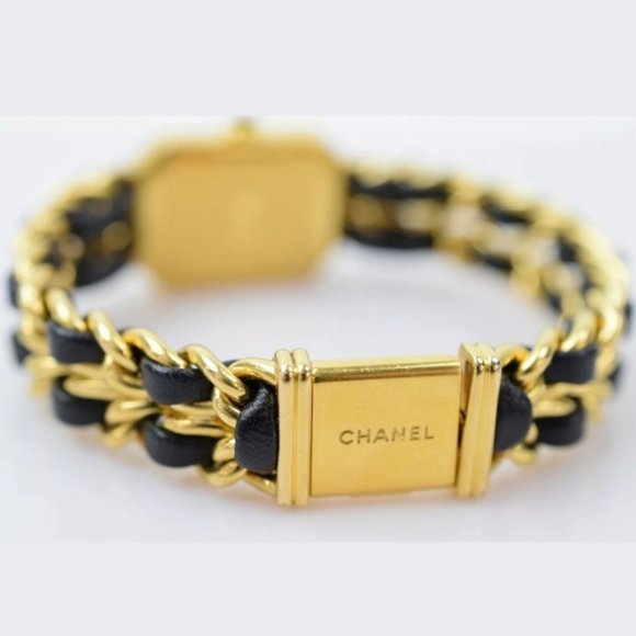 Auth CHANEL Watch Size L Gold Plate Quartz - Picture 7 of 10